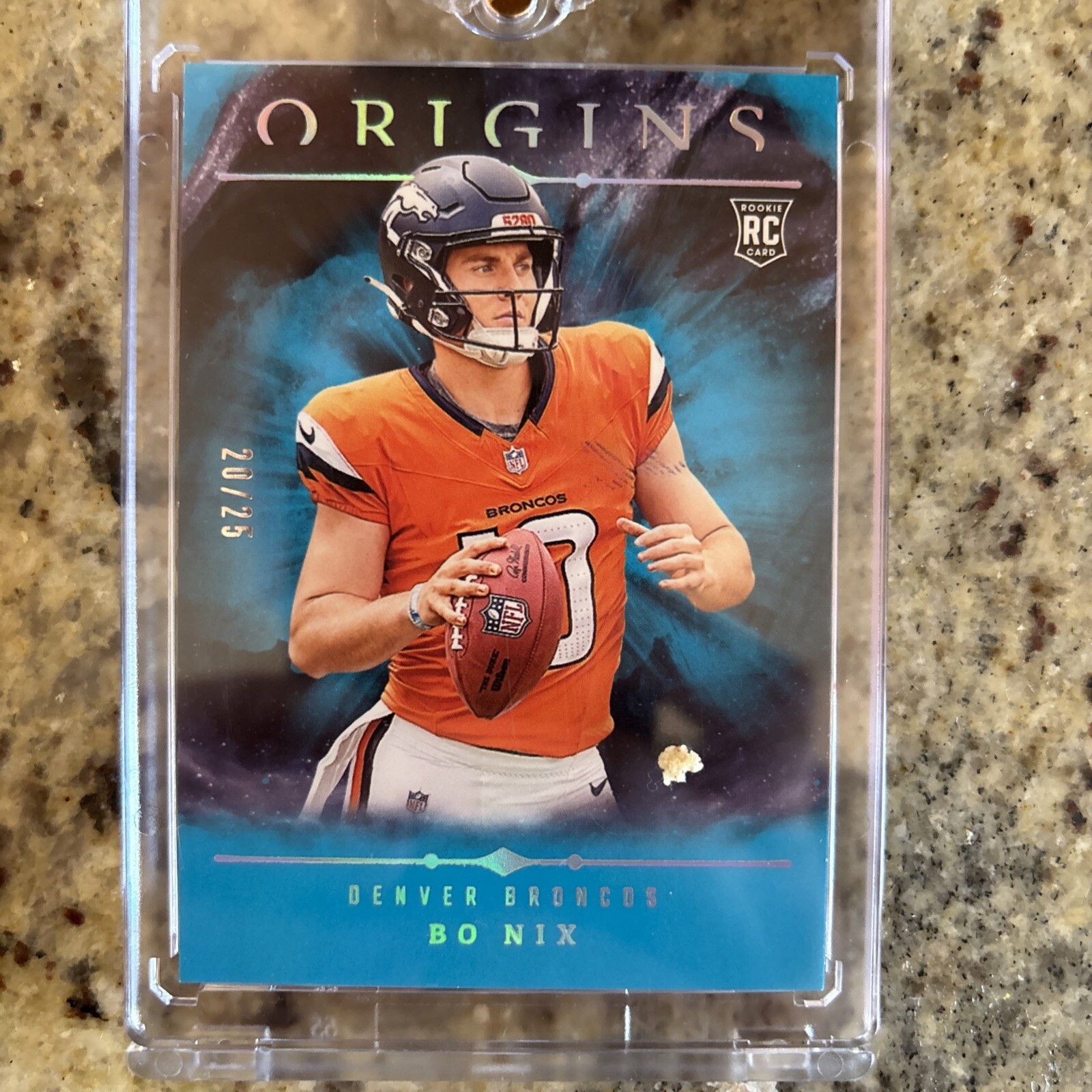 2024 Panini Origins BO NIX #149 RC Rookie Turquoise Parallel /25 Broncos