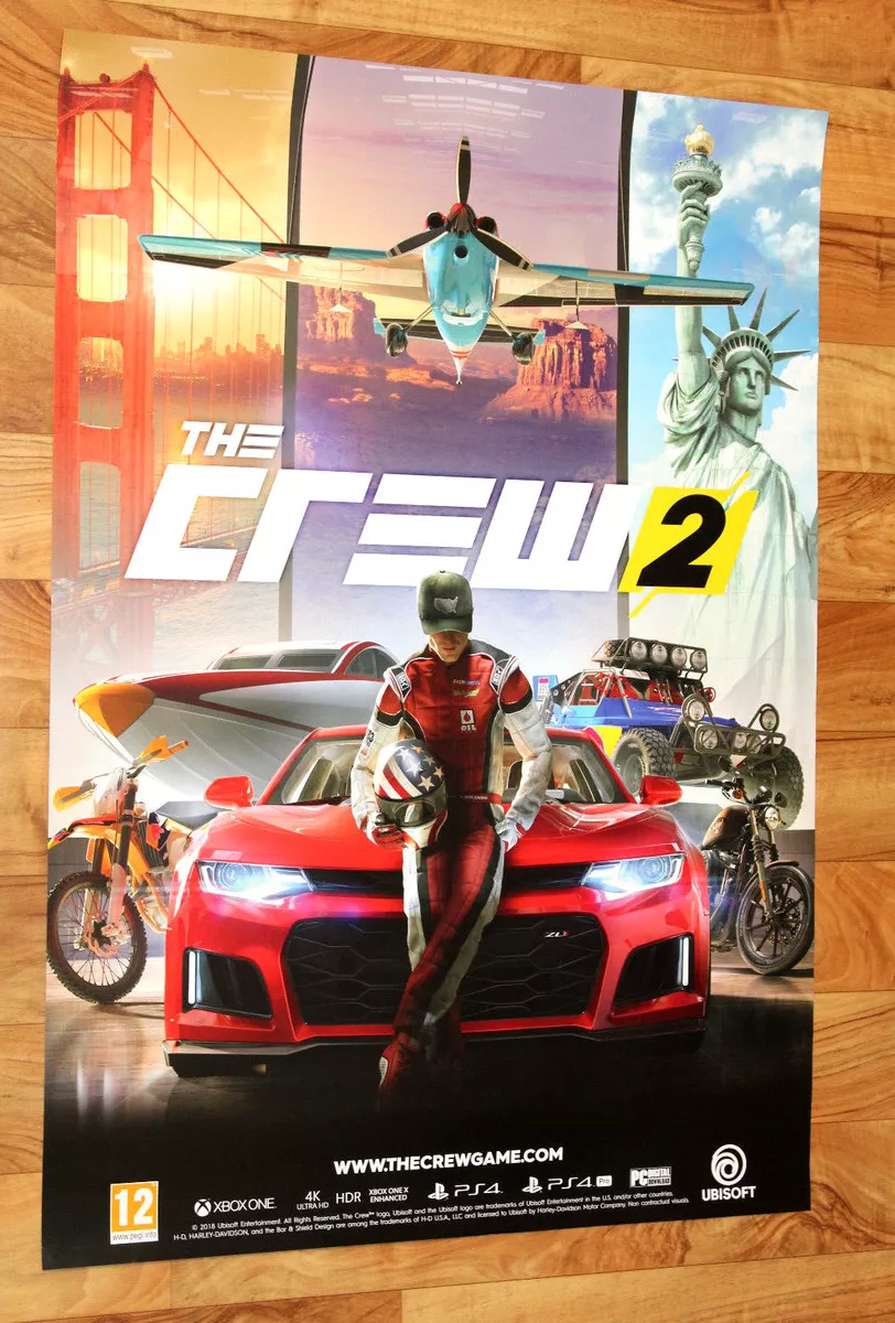 Game 4 Poster PS4 Store Crew Xbox 2 Playstation eBay Rare Promo One Ubisoft The |