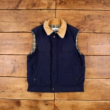 Vintage Woolrich Workwear Gilet L 90s Vest Gilet USA Made Blue