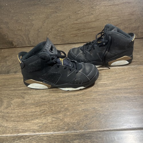 Nike Boys Air Jordan 6 CT4965-007 Black Basketball Shoes Sneakers Size 2.5 - Picture 2 of 12