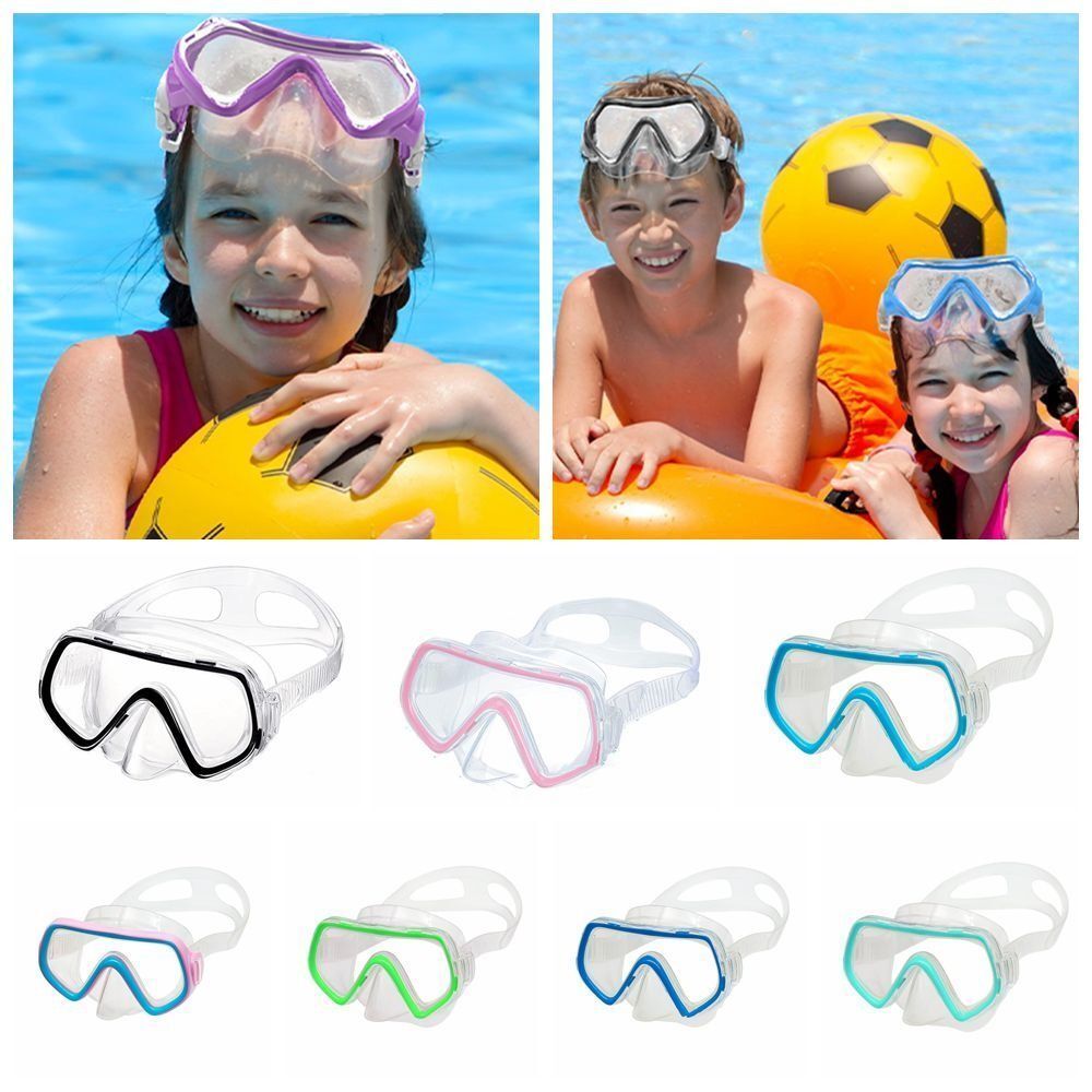 Kids Swim Goggles with Nose Cover Diving Pool Goggles for Kids 3-8