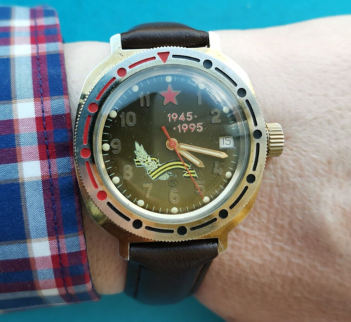 UHR VOSTOK Wostok Komandirskie 50 Jahre Sieg WWII Mov.2414 GEWARTET RU 1995 - Bild 21 von 24