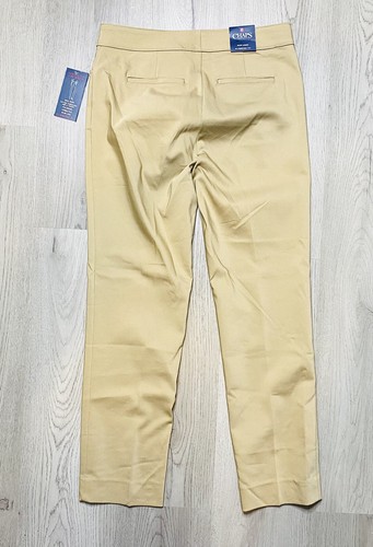 Chaps Super Stretch Slimming Fit Pants Womens 4s Mid Rise Slim Legs Polished New - Picture 2 of 10