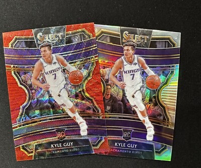 KYLE GUY 2019-20 Select Red Wave + Silver Prizm RC Panini #7 Concourse Rookie RC