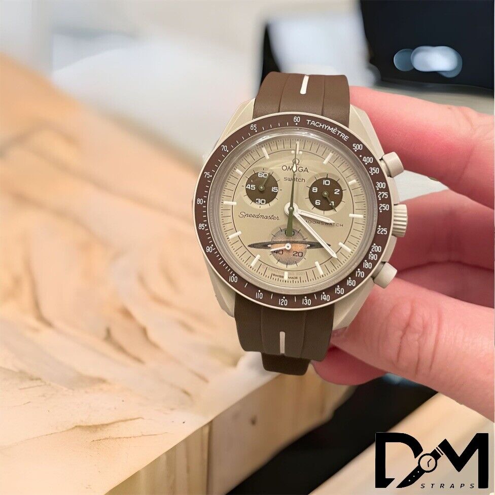 TOP* Omega x Swatch - Moonswatch - Mission to Saturn - BROWN TOP* Omega x Swatch - Moonswatch - Mission to Saturn - BROWN