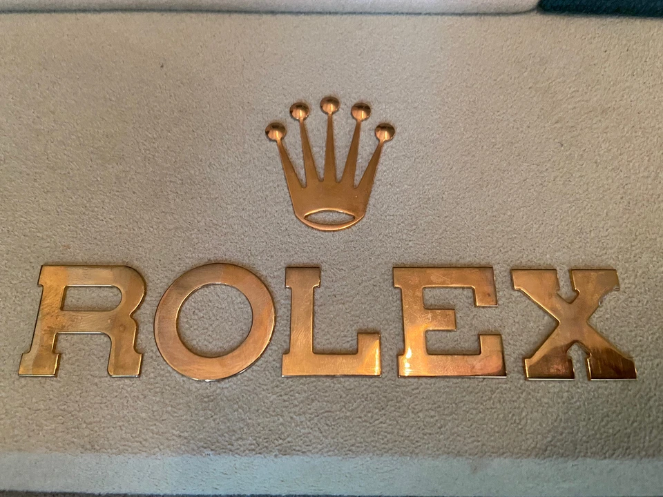 正品劳力士手表经销商商店橱窗展示架皮革绿色大号 — 第 2/4 张图片