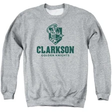 Clarkson Adult Crewneck Sweatshirt Circle Logo, Athletic Heather, S-3XL