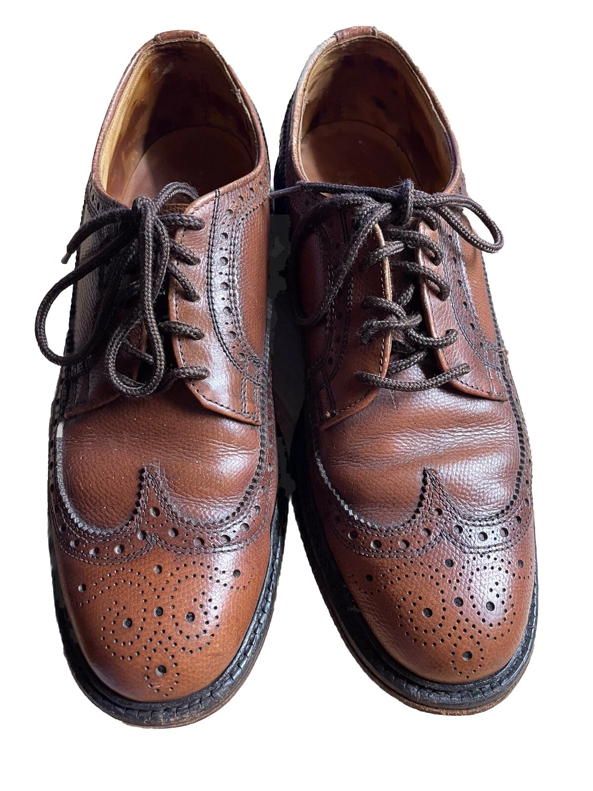THOM BROWNE Derby Bootmaster By Thom McCan in pelle marrone ciottolato lungo alare