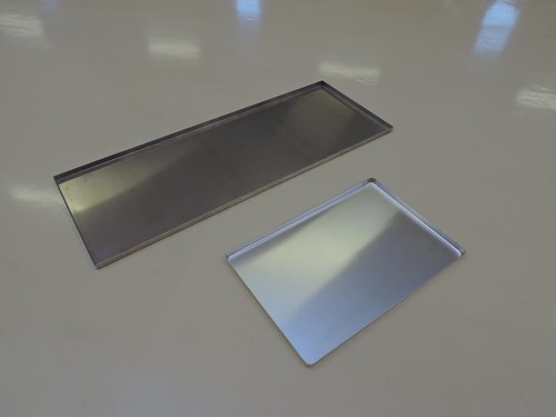 Tropfblech lang Ölauffangwanne ca.115x40x2cm Aluminium silber - Bild 4 von 4