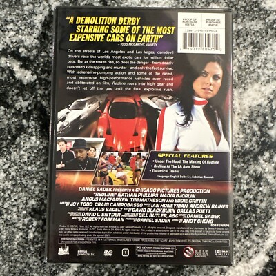 Redline (DVD, 2007) HOT CARS HOT WOMEN Nathan Philips Nadia