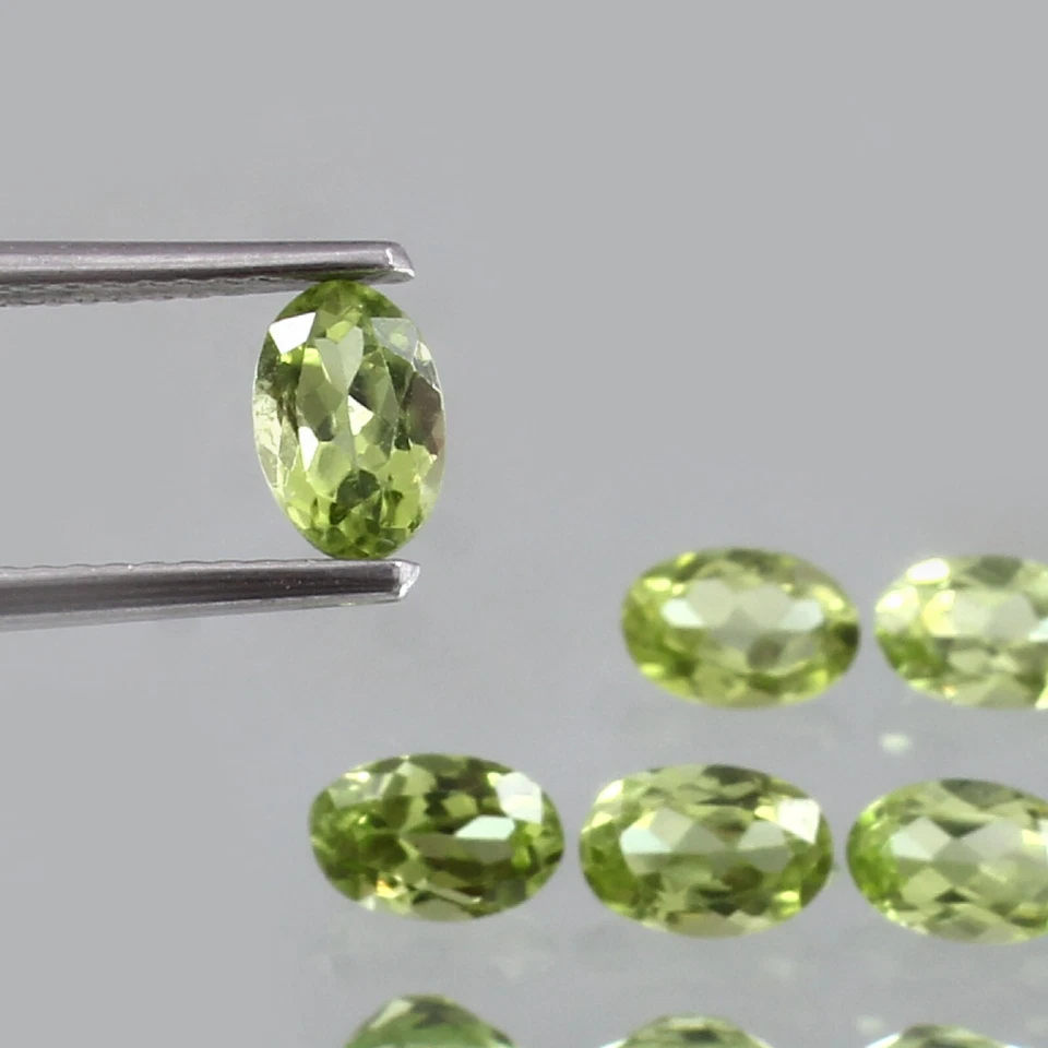 Zertifiziert Natürlich Burma Grün Peridot Oval Unbehandelt Lose Edelstein Cut - Bild 4 von 4