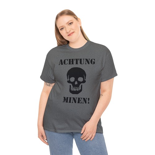 Achtung Minen T-Shirt German Attention Mines - Picture 33 of 49