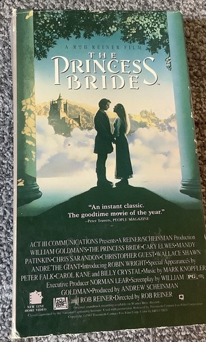The Princess Bride (VHS, 1987)  In Slipcover - Picture 1 of 3
