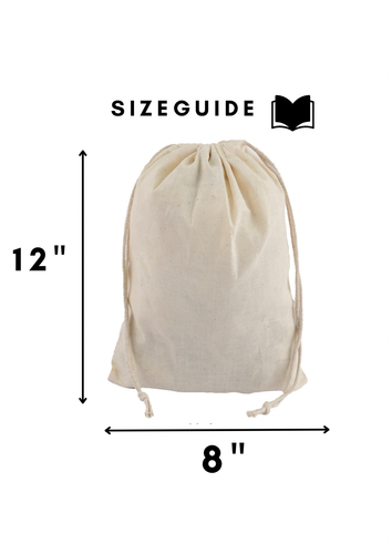100% Cotton Reusable Produce Muslin Bags – Multipurpose Drawstring Storage Pouch - Picture 17 of 25