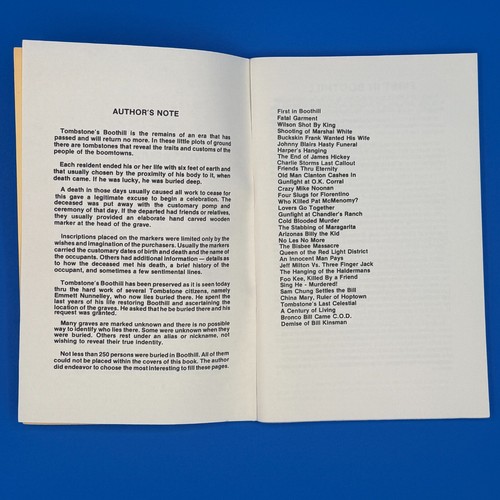 The Residents of Tombstones Boothill 1971 1st Ed. Ben Traywick Arizona History - Picture 5 of 9