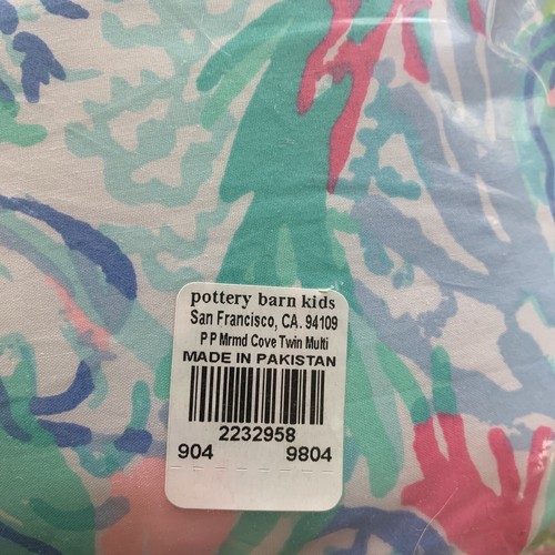 *Pottery Barn Kids Lilly Pulitzer Mermaid Cove FULL/QUEEN Comforter & 2 Shams - Picture 4 of 4