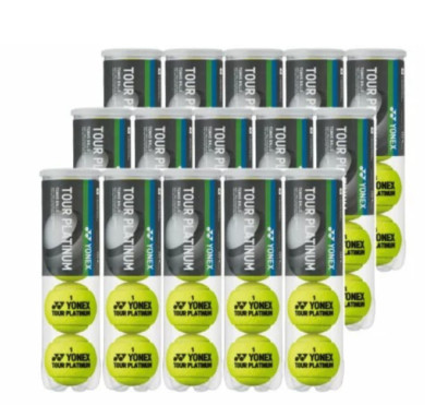 Yonex Tour Platinum 1 Box 5 Dutzend (4 Bälle pro Dose / 15 Dosen / 60 Bälle)T...