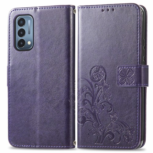 For Oneplus Nord N10 N100 N200 Embossed Leather Flip Holder Wallet Phone Case - Photo 24 sur 62
