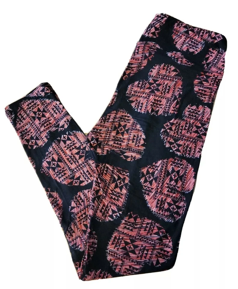 Lularoe Leggings Aztec Hearts Vintage Rare Unicorn OS NWOT - Image 2 of 3