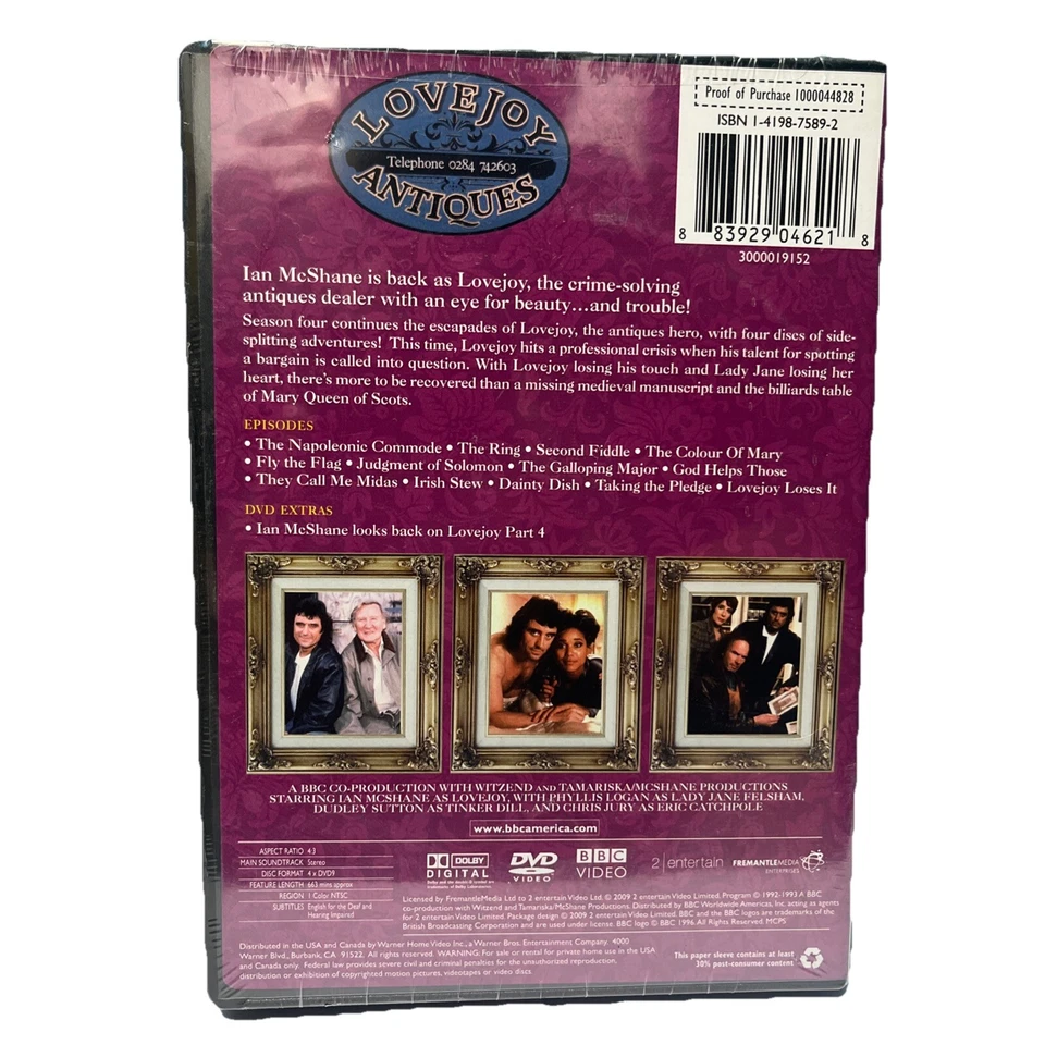 Lovejoy: The Complete Season 4 (DVD, 4 discs) BBC Sealed - Image 2 of 2