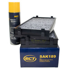 Innenraumfilter SAK189 + Klimaanlagen Reiniger 520 ml für BMW X5 E70 F15 X6 X 6