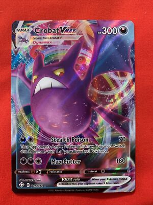 Crobat Vmax 045/072 Shining Fates- NM Ultra Rare Full Art Crobat Vmax 045/072 Shining Fates- NM Ultra Rare Full Art