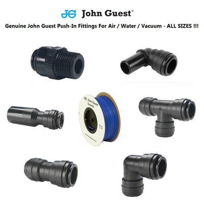 Raccords à Emboîtement Rapide John Guest Pour Tube Air/eau - Tailles 6, 8, 10, 12, 15 Mm - Bleu