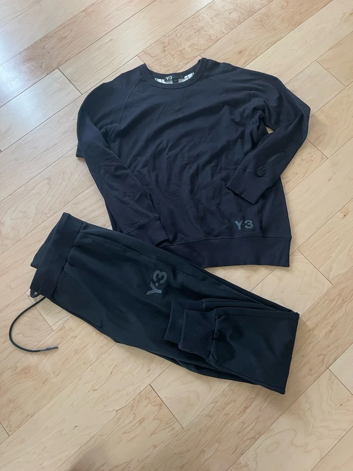 Conjunto Sudadera/Pantalones Yohji Yamamoto y-3 M/L Negro  Foto 4 de 4