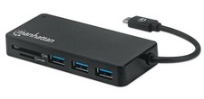 Manhattan Hub USB-C&trade; 3.2 Gen 1 a 3 porte con Lettore Schede
