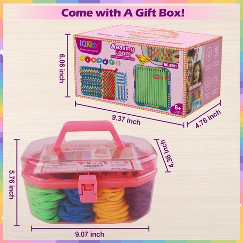 DIY Weaving Loom Kit for Kids & Adults - 224 Craft Loops Ages 5-13 - Picture 6 of 9