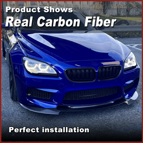 Fit For BMW 6 Series F06 F12 F13 M6 Real Carbon Fiber Front Bumper Lip Spoiler  - Bild 20 von 21