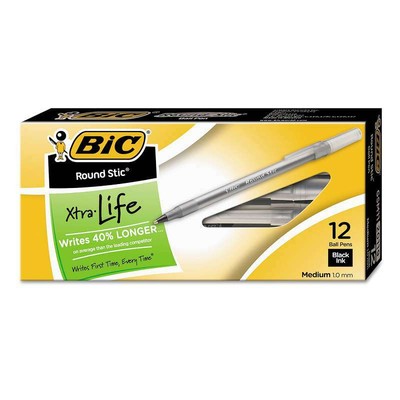 Bic pen ballpoint rnd Stick med Black gsm11bk (070330201194)