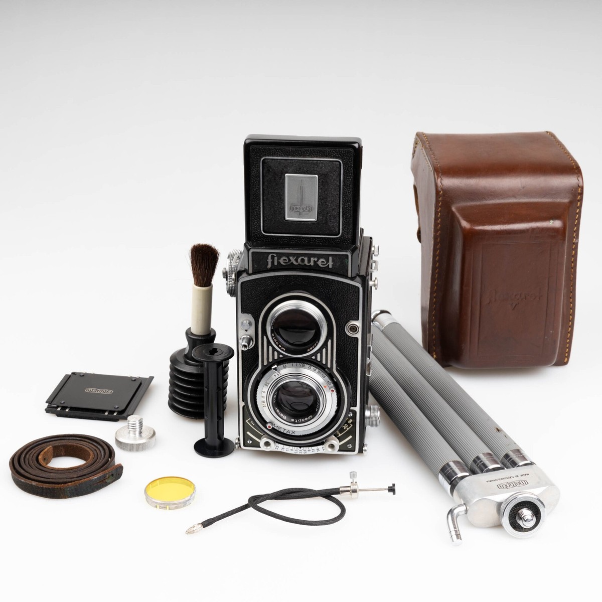 Meopta Flexaret V 二眼レフカメラ with case. SERVICED* Flexaret Va w/ Accessories Czech Meopta Camera