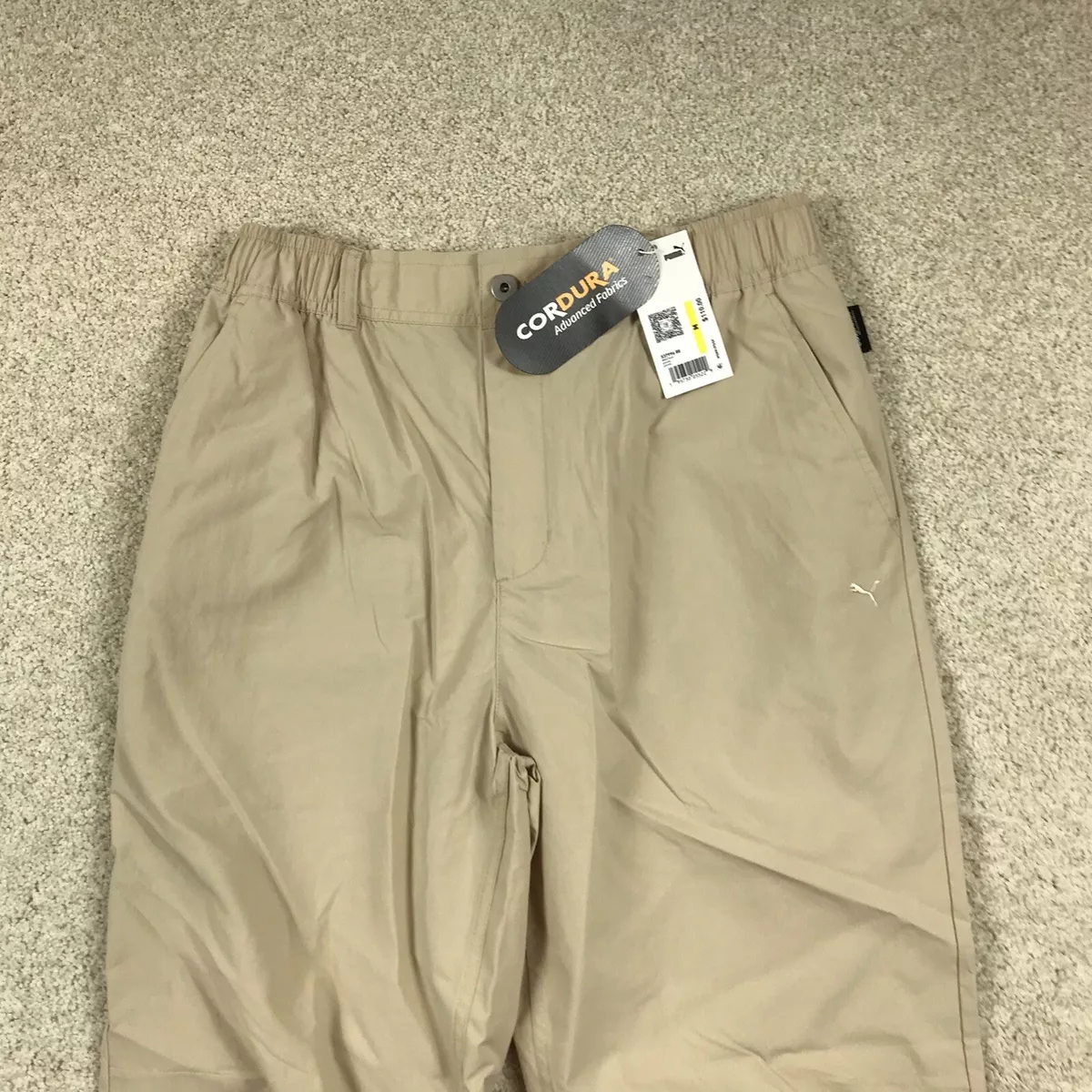 Puma Select MMQ Cordura Woven Pants Mens Medium 537996 88 Tan New 