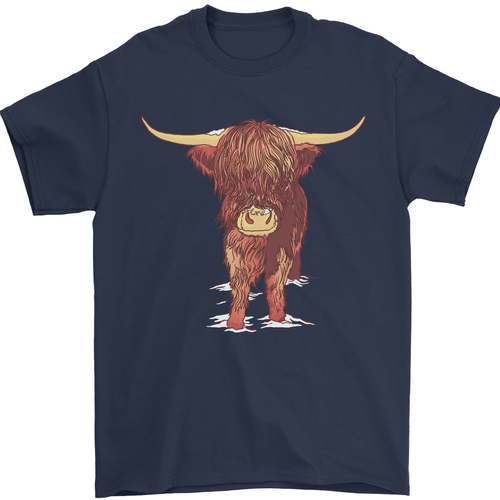Highland Cattle Cow Scotland Scottish Mens T-Shirt 100% Cotton - 第 47/106 張圖片