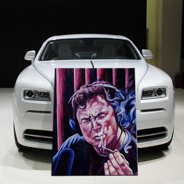 Elon Musk Canvas Art, Tesla, Elon Musk smoking Weed | eBay
