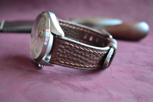 Handmade Leather Watch Strap, 18mm 20mm 22mm 24mm 26mm Soft Watch Band - Picture 6 of 12