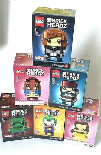 LEGO Brickheadz zur Auswahl z.B. Joker Hulk Belle Jack Sparrow Beast NEU & OVP