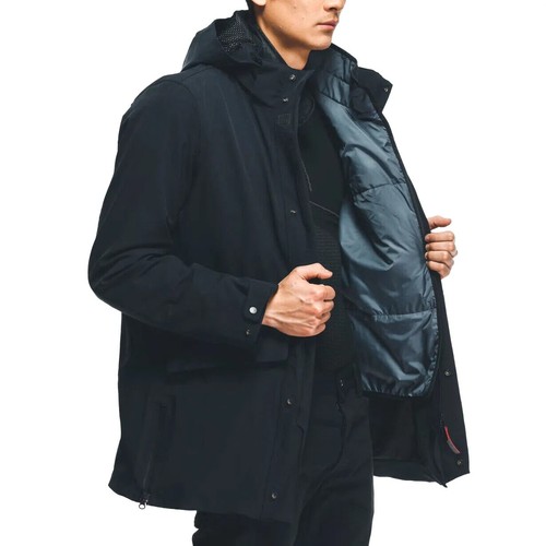Dainese Men's Brera D-Dry XT Anthracite Waterproof Motorcycle Long Jacket New - Picture 9 of 12