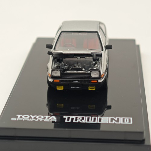 Hobby Japón 1/64 Toyota SPRINTER TRUENO GT APEX (AE86) JDM Estilo Plata Diecast - Imagen 8 de 8