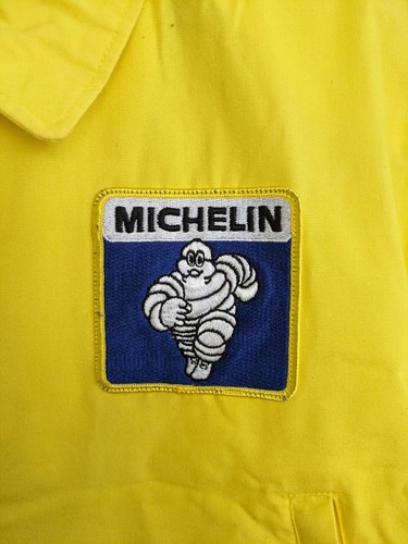 Vintage Yellow Michelin Racing Windbreaker Jacket - Size M - Picture 2 of 5