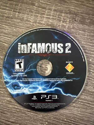 inFamous 2 (Sony PlayStation 3, 2011) Disc Only