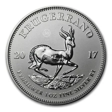 2017 South Africa 1 oz Silver Krugerrand Premium BU