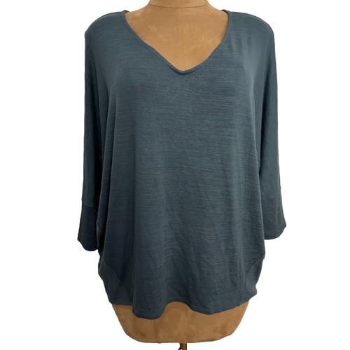 Market & Spruce V Neck Stretch Dolman Sleeve Shirt Womens Size XXL Casual Top
