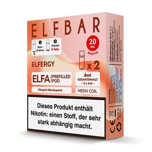 Elfa Elfbar 600 E-Zigaretten Mehrweg Wiederaufladbar Pod-System E-Shisha Vape - Bild 11 von 35