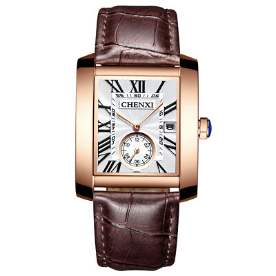 Orologio Citizen Quarzo Cassa Quadrata Quadrante Bianco Numeri Romani - Foto 3