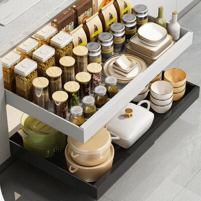 Expandable Pull Out Kabinett Organizer Slide Out Schubladenregale Küche Pantry