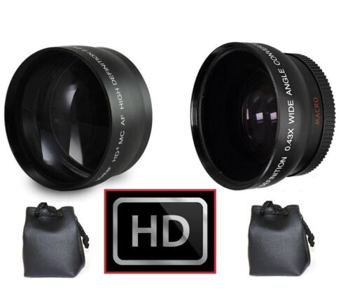 Juego de teleobjetivos Hi-Definition Pro gran angular y 2,2x para Nikon 1 J5 AW1 - Imagen 14 de 14