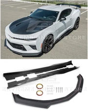 Refresh ZL1 Style Front Bumper Lip Splitter & Side Skirts For 16-Up Camaro SS