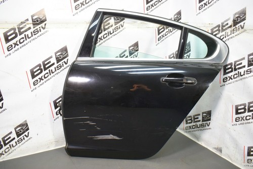 Jaguar XF X250 3.0d puerta trasera izquierda HL rear left door completo NEGRO - Imagen 1 de 12
